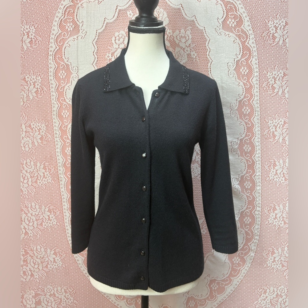 Periscope Black Knit Cardigan Sz S/P